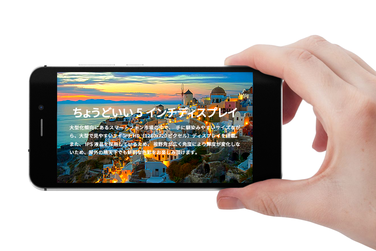 ちょうどいい5インチディスプレイ